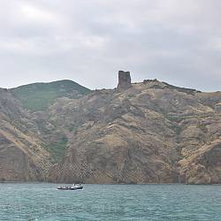 Скеля "Чортів палець" ("Сфінкс") (масив Карадаг, Крим)