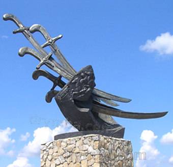 Пам'ятний знак на місці Конотопської битви