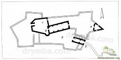 План-схема Хустського замку