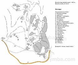 План самой высокой части Скал Довбуша в Бубнище