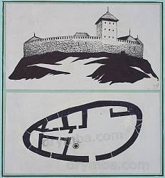 Вигляд замку у часи Київської Русі