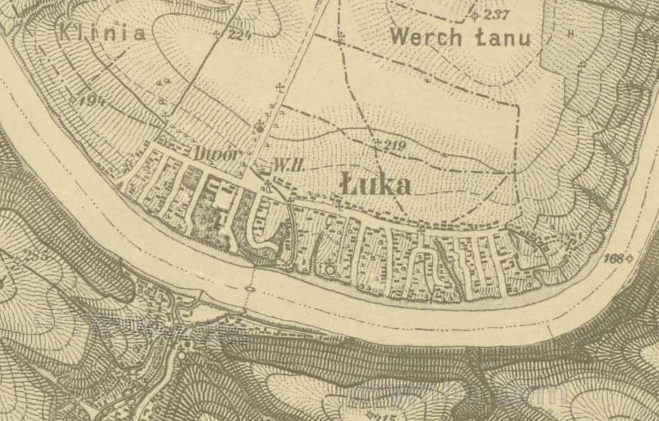 Территория имения на карте барона Фон Мига