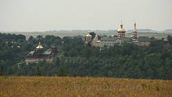 Куливецкий монастырь. Панорама с левого берега Днестра