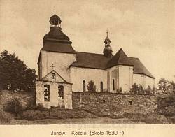 Костел у Янові. Фото 1920-х років